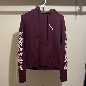 Obey maroon hoodie